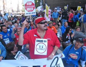 The July 22 day of action for hotel workers was designed to draw attention to expiring contracts in 10 cities