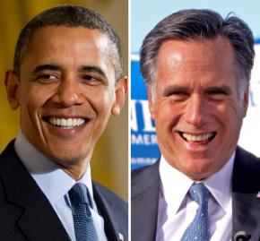 Barack Obama and Mitt Romney