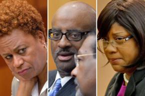 Left to right: Sharon Davis-Williams, Michael Pitts and Tamara Cotman