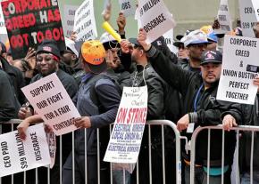 On the picket line in the Spectrum/Time Warner cable
